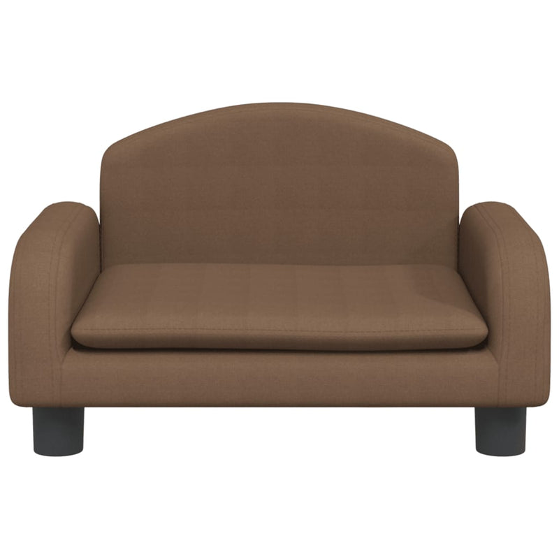 Kindersofa Braun 50x40x30 cm Stoff