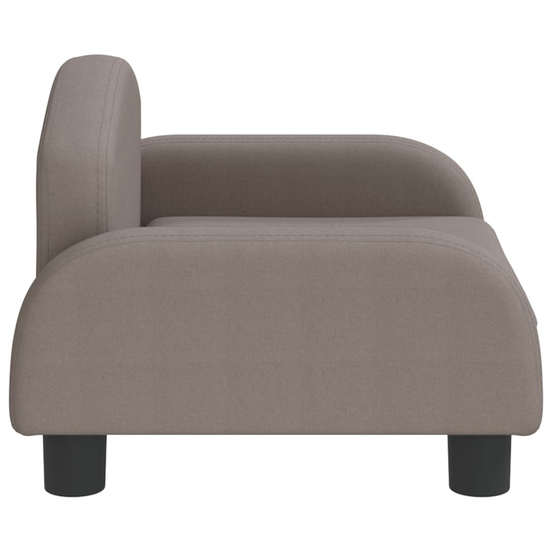 Kindersofa Taupe 50x40x30 cm Stoff