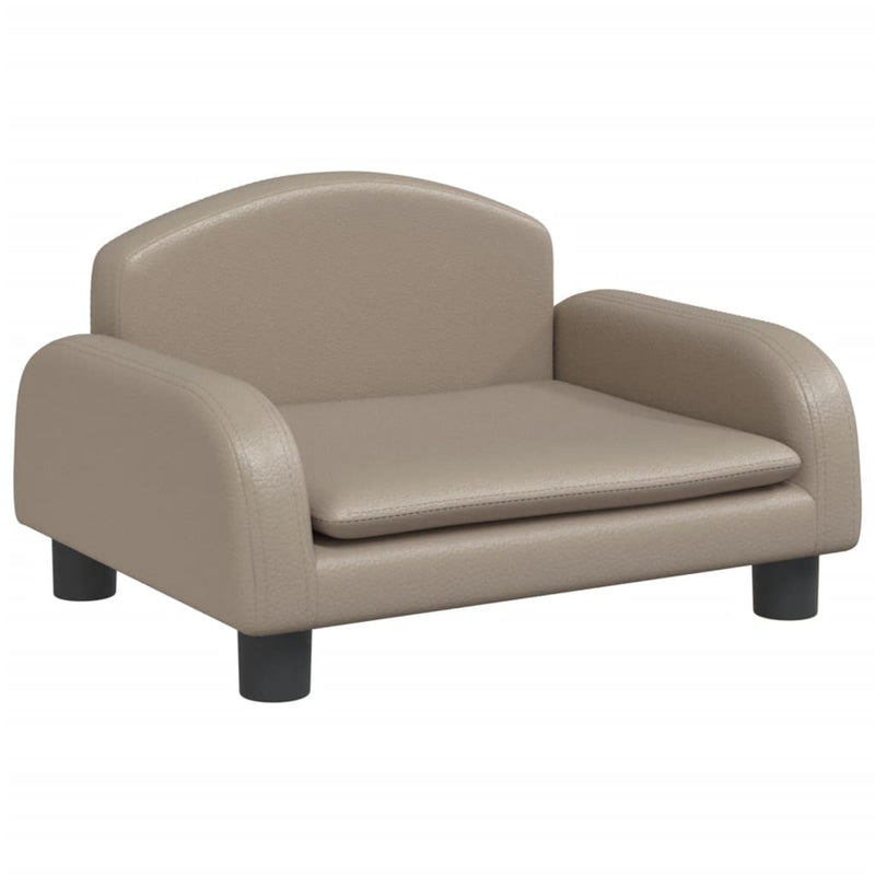 Kindersofa Cappuccino-Braun 50x40x30 cm Kunstleder