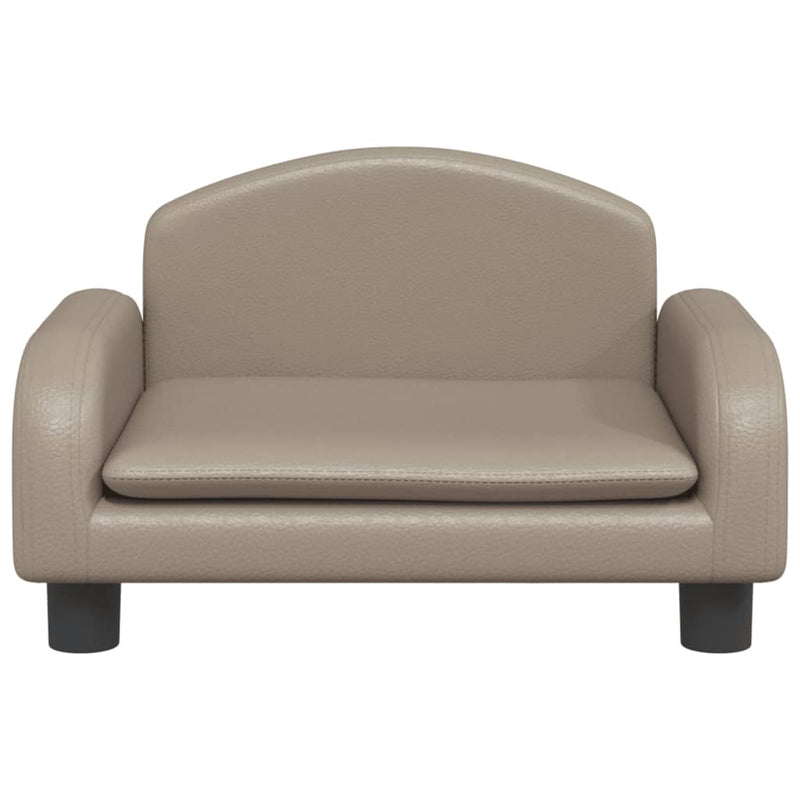 Kindersofa Cappuccino-Braun 50x40x30 cm Kunstleder