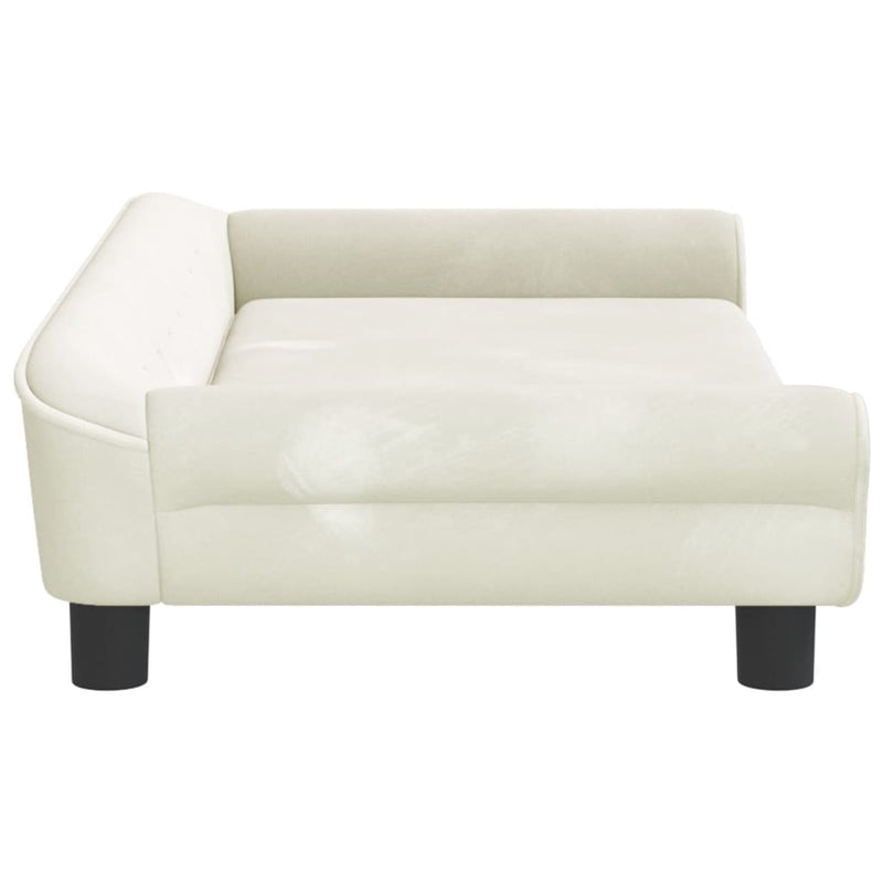 Kindersofa Creme 100x50x26 cm Samt