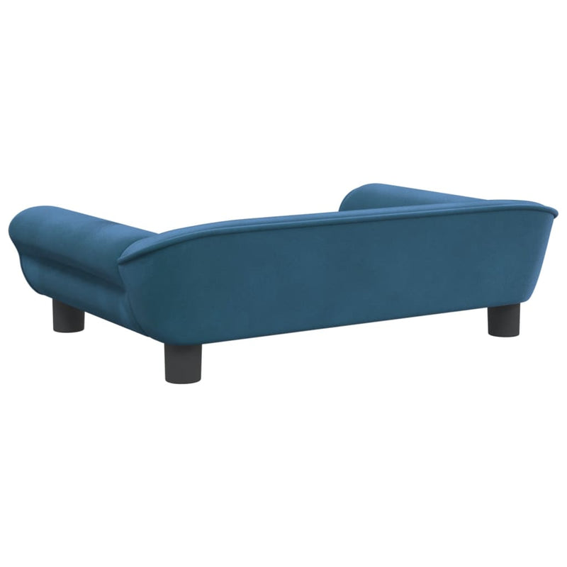 Kindersofa Blau 70x45x26 cm Samt