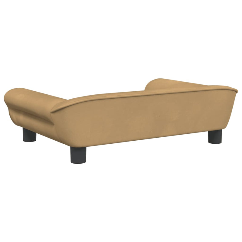 Kindersofa Braun 70x45x26 cm Samt