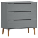 Schubladenschrank Molde 80X40X80 Cm Massivholz Kiefer