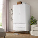 Kleiderschrank Molde 90X55X175 Cm Massivholz Kiefer