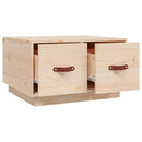 Couchtisch 60X53X35 Cm Massivholz Kiefer