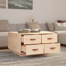 Couchtisch 80X80X45 Cm Massivholz Kiefer