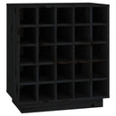 Weinregal 55,5X34X61 Cm Massivholz Kiefer