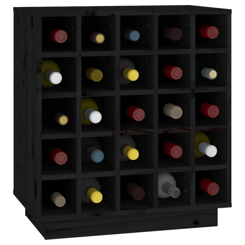 Weinregal 55,5X34X61 Cm Massivholz Kiefer