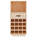 Weinregal 45X34X100 Cm Massivholz Kiefer