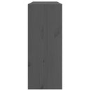 Weinregal Massivholz Kiefer Grau