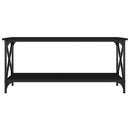 Couchtisch 100X45X Holzwerkstoff Und Eisen Schwarz