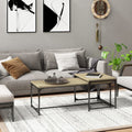 Couchtische 2 Stk. Braun Eichen-Optik Holzwerkstoff