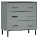 Sideboard Oslo Mit 3 Schubladen 77X40X79,5 Cm Massivholz