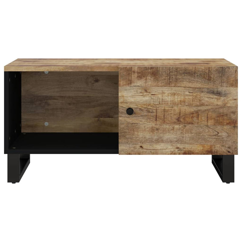 Couchtisch 80x50x40 cm Massivholz Mango & Holzwerkstoff