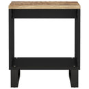 Couchtisch 40X31X46 Cm Massivholz Mango & Holzwerkstoff
