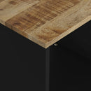 Couchtisch 40X31X46 Cm Massivholz Mango & Holzwerkstoff