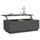 Couchtisch 100X50X35 Cm Massivholz Kiefer
