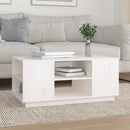 Couchtisch 90X49X40,5 Cm Massivholz Kiefer