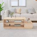 Couchtisch 120X50X40,5 Cm Massivholz Kiefer