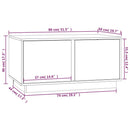 Couchtisch 80X50X40 Cm Massivholz Kiefer