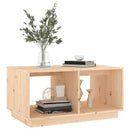 Couchtisch 80X50X40 Cm Massivholz Kiefer
