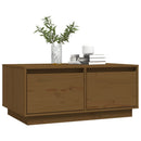 Couchtisch 80X50X35 Cm Massivholz Kiefer