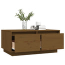 Couchtisch 80X50X35 Cm Massivholz Kiefer