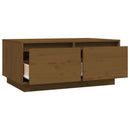 Couchtisch 80X50X35 Cm Massivholz Kiefer