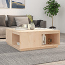Couchtisch 80X81X36,5 Cm Massivholz Kiefer