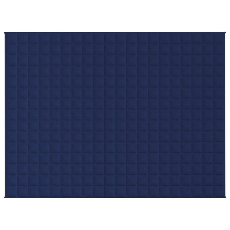 Gewichtsdecke Blau 150x200 cm 11 kg Stoff