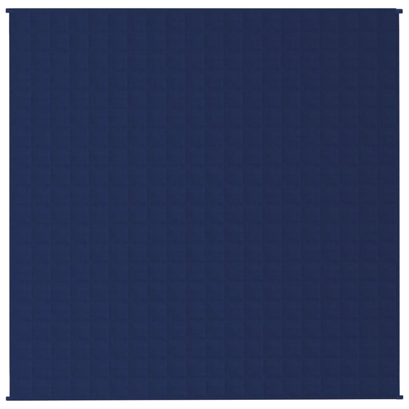 Gewichtsdecke Blau 200x200 cm 13 kg Stoff