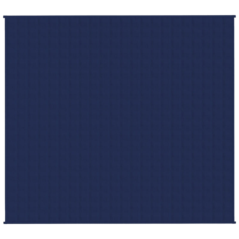 Gewichtsdecke Blau 200x225 cm 9 kg Stoff