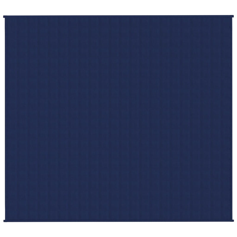 Gewichtsdecke Blau 200x225 cm 13 kg Stoff