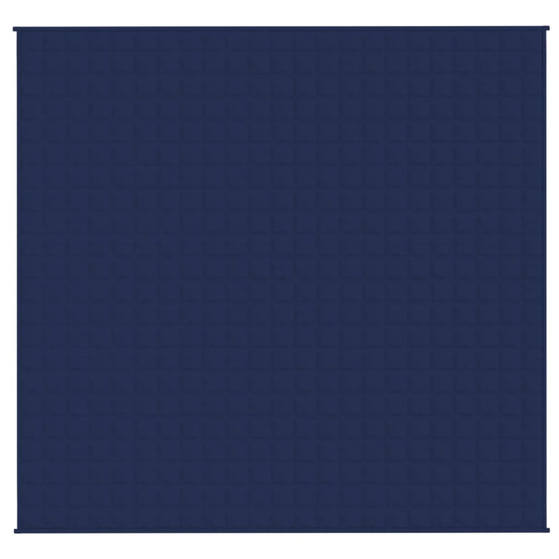 Gewichtsdecke Blau 220x235 cm 15 kg Stoff