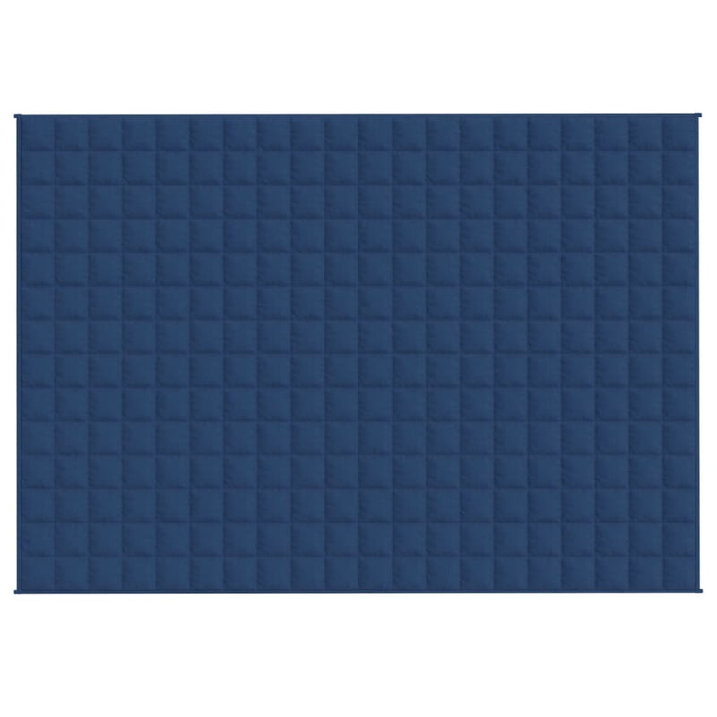 Gewichtsdecke Blau 138x200 cm 6 kg Stoff