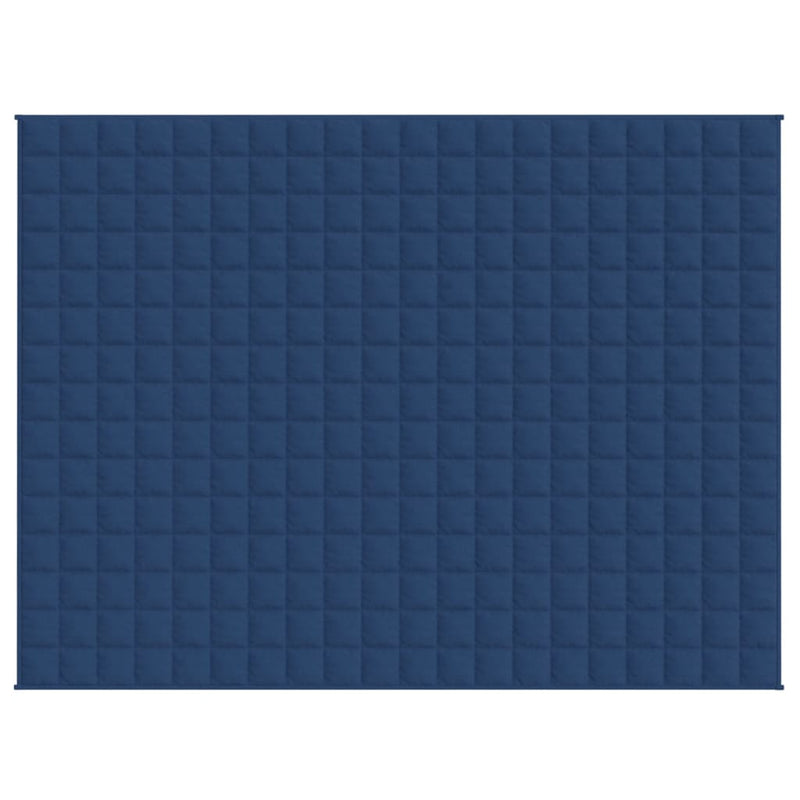 Gewichtsdecke Blau 150x200 cm 11 kg Stoff