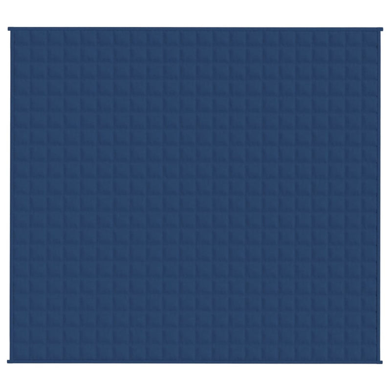 Gewichtsdecke Blau 200x225 cm 13 kg Stoff