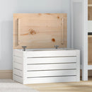 Truhe 89X36,5X33 Cm Massivholz Kiefer