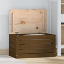 Truhe 89X36,5X33 Cm Massivholz Kiefer