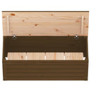 Truhe 89X36,5X33 Cm Massivholz Kiefer