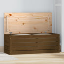 Truhe 89X36,5X33 Cm Massivholz Kiefer