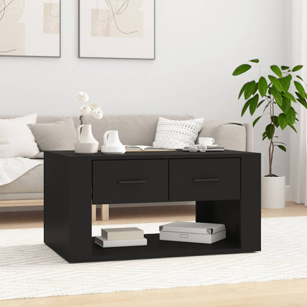 Couchtisch Schwarz 80x50x40 cm Holzwerkstoff