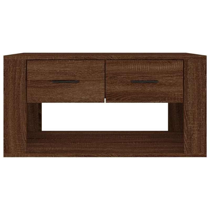 Couchtisch Braun Eichen-Optik 80x50x40 cm Holzwerkstoff