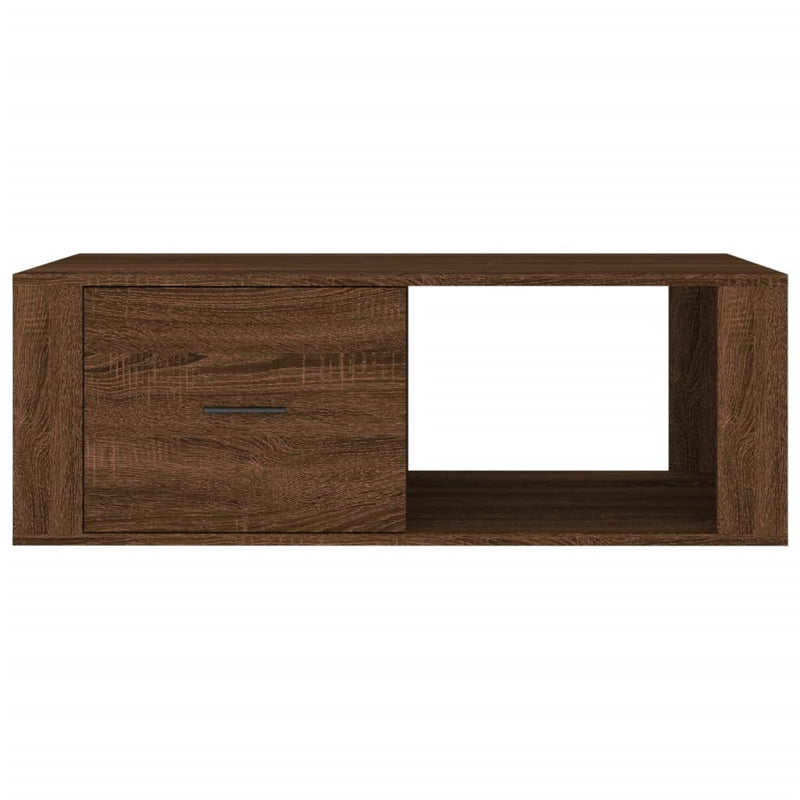 Couchtisch Braun Eichen-Optik 100x50,5x35 cm Holzwerkstoff