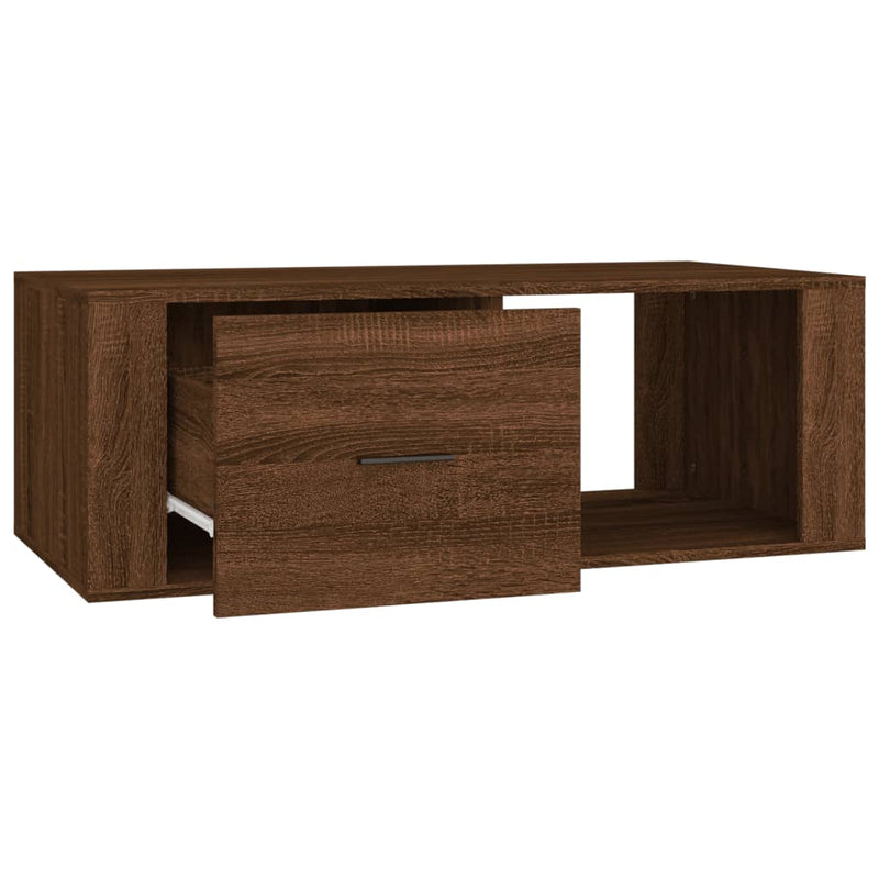 Couchtisch Braun Eichen-Optik 100x50,5x35 cm Holzwerkstoff