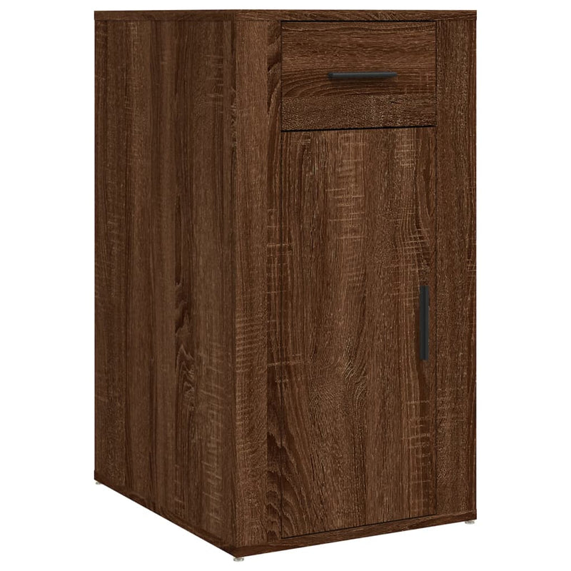 Büroschrank Braun Eichen-Optik 40X49X75 Cm Holzwerkstoff