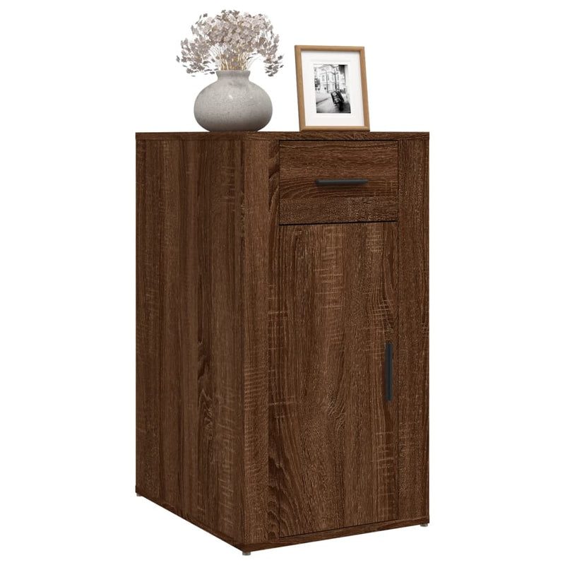 Büroschrank Braun Eichen-Optik 40X49X75 Cm Holzwerkstoff