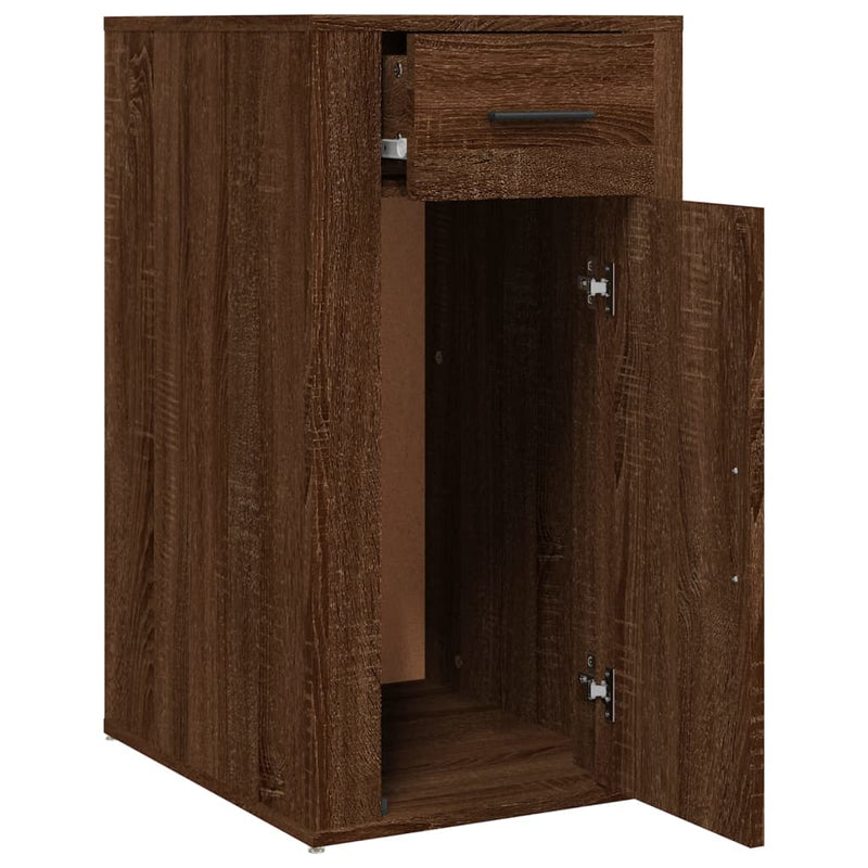 Büroschrank Braun Eichen-Optik 40X49X75 Cm Holzwerkstoff