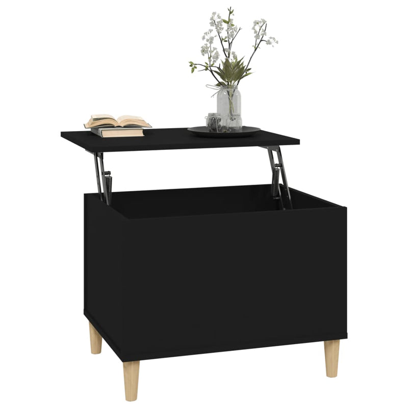 Couchtisch Schwarz 60x44,5x45 cm Holzwerkstoff